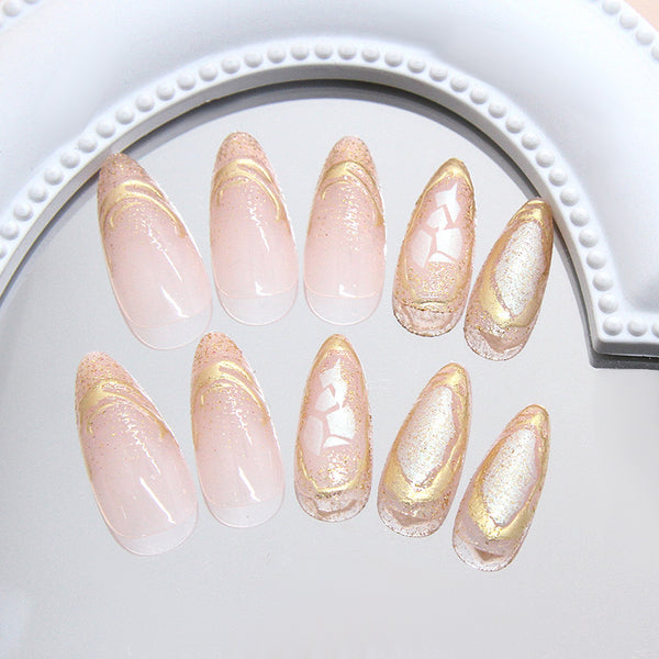 12 Sizes-24 Pcs Press On Nails W1905