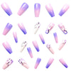 12 Sizes-24 Pcs Press On Nails Y513