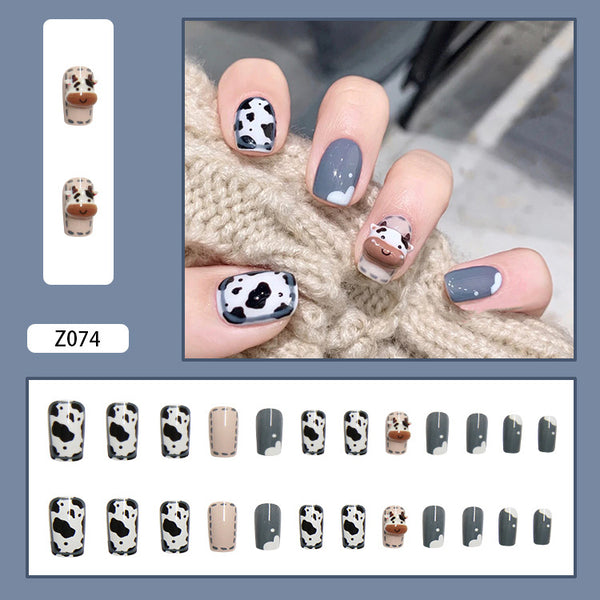 12 Sizes-24 Pcs Press On Nails Z041
