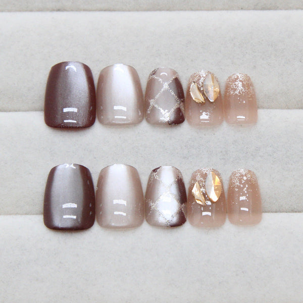 12 Sizes-24 PcsPress On Nails MY095