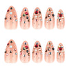 12 Sizes-24 Pcs Press On Nails JP4290