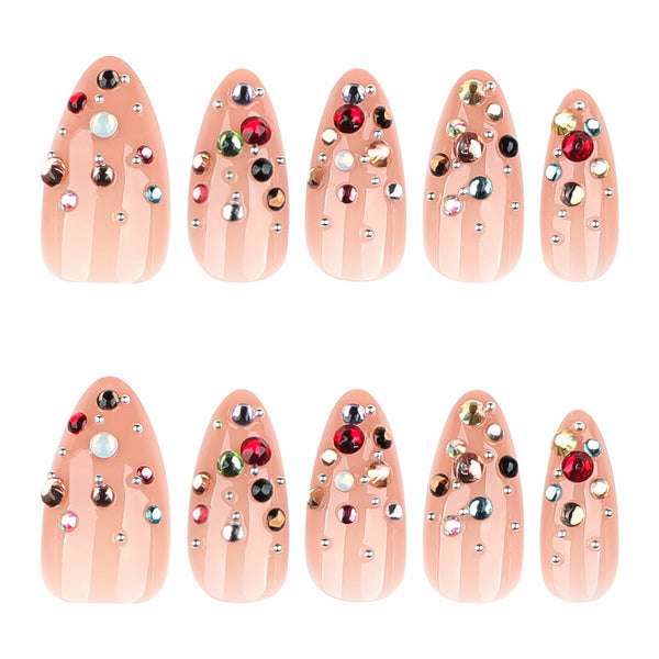 12 Sizes-24 Pcs Press On Nails JP4290