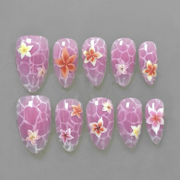 12 Sizes-24 Pcs Press On Nails JP3905