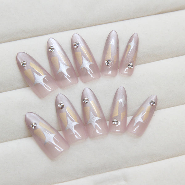 12 Sizes-24 Pcs Press On Nails MY070