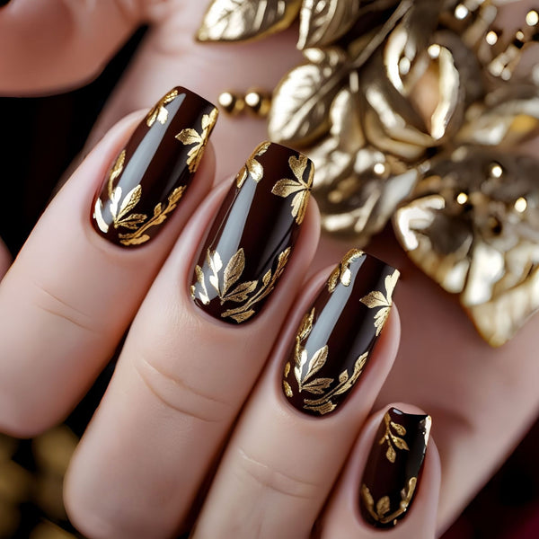 12 Sizes-24 Pcs Press On Nails Y1379