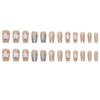 12 Sizes-24 Pcs Press On Nails MY077