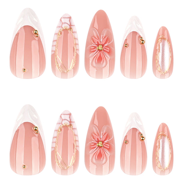 12 Sizes-24 Pcs Press On Nails JP4345
