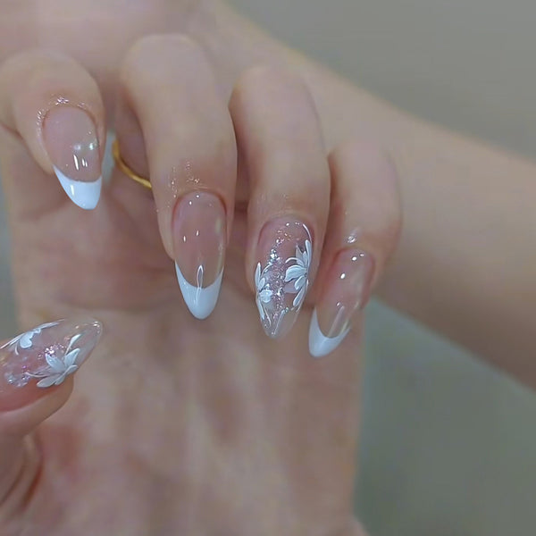 12 Sizes-24 Pcs Press On Nails W2030