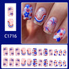 12 Sizes-24 Pcs Press On Nails C1716