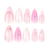 12 Sizes-24 Pcs Press On Nails JP3844
