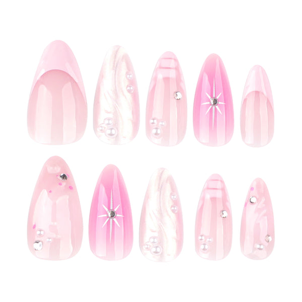 12 Sizes-24 Pcs Press On Nails JP3844