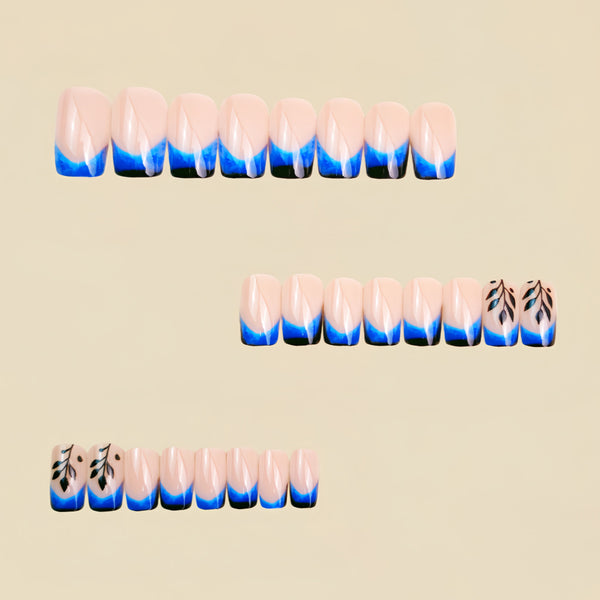 12 Sizes-24 Pcs Press On Nails Y1767
