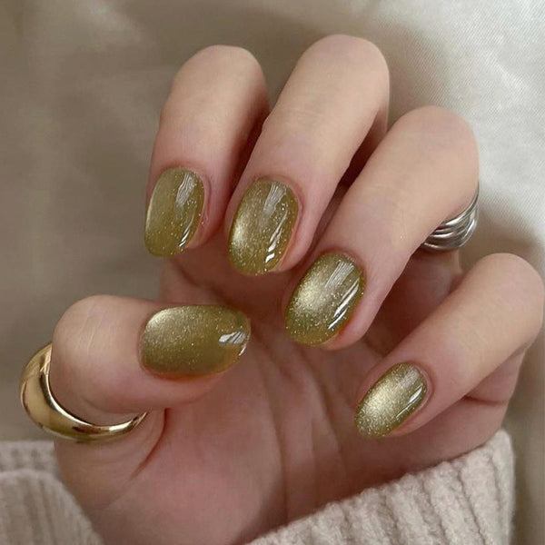 Almond Medium Oval Press on Nails
