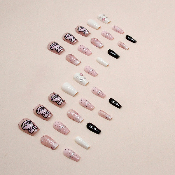 12 Sizes-24 Pcs Press On Nails Z769