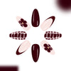 12 Sizes-24 Pcs Press On Nails C1391