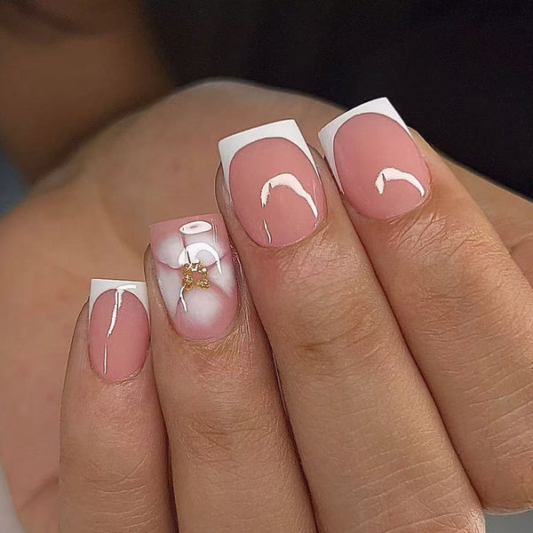 12 Sizes-24 Pcs Press On Nails C1164