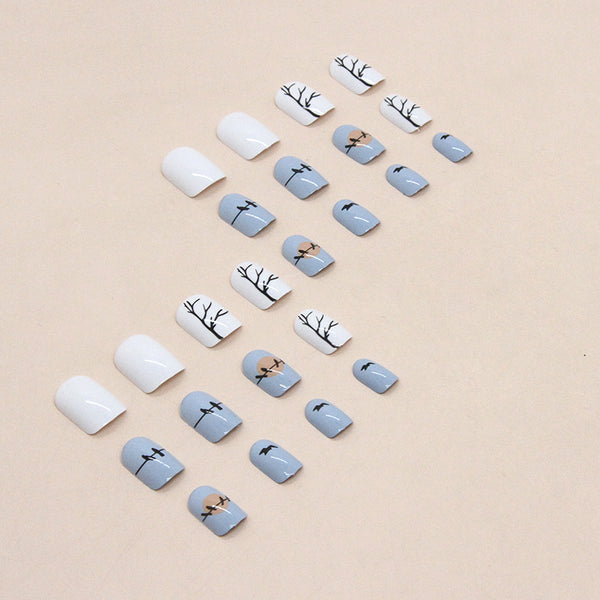12 Sizes-24 Pcs Press On Nails W850