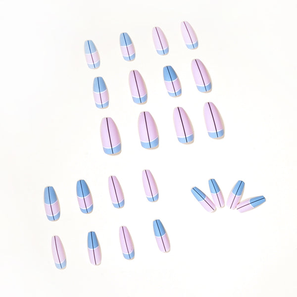 12 Sizes-24 Pcs Press On Nails JP1132
