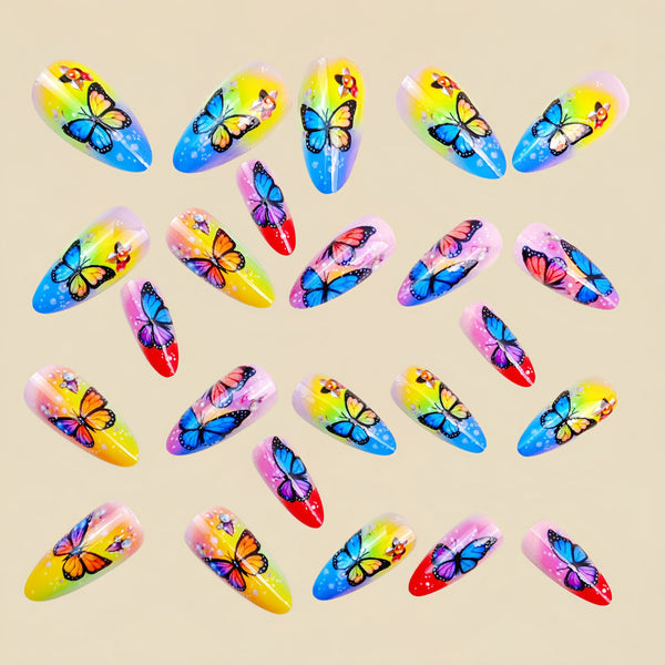 12 Sizes-24 Pcs Press On Nails Y1882