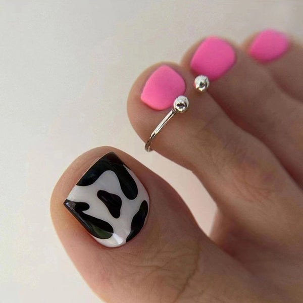12 Sizes-24 Pcs Press On Nails F111