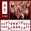 12 Sizes-24 Pcs Press On Nails C1289