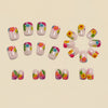 12 Sizes-24 Pcs Press On Nails Y1574
