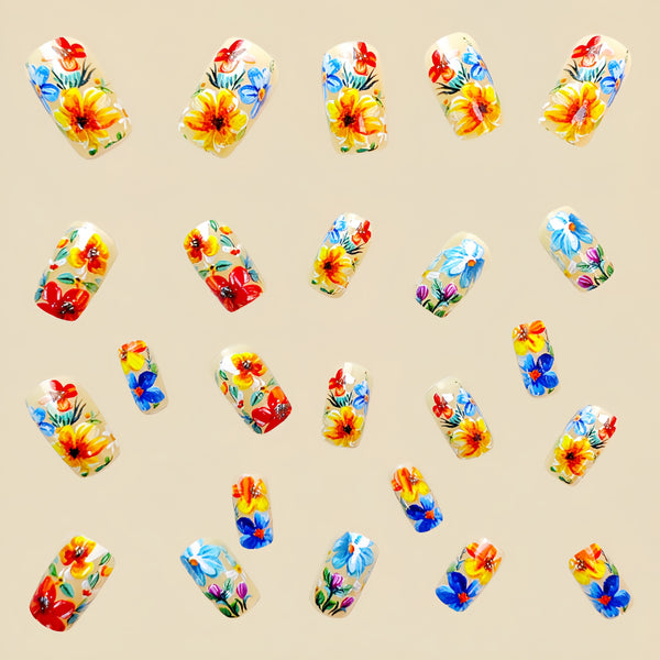 12 Sizes-24 PcsPress On Nails Y468