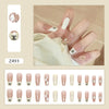 12 Sizes-24 Pcs Press On Nails Z486