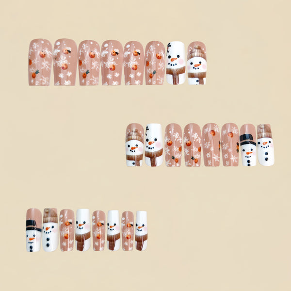 12 Sizes-24 Pcs Press On Nails Y1191