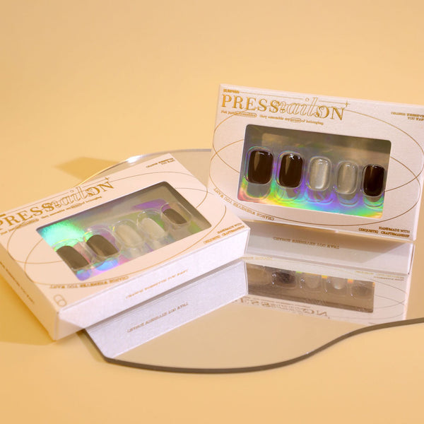 12 Sizes-24 Pcs Press On Nails GN009