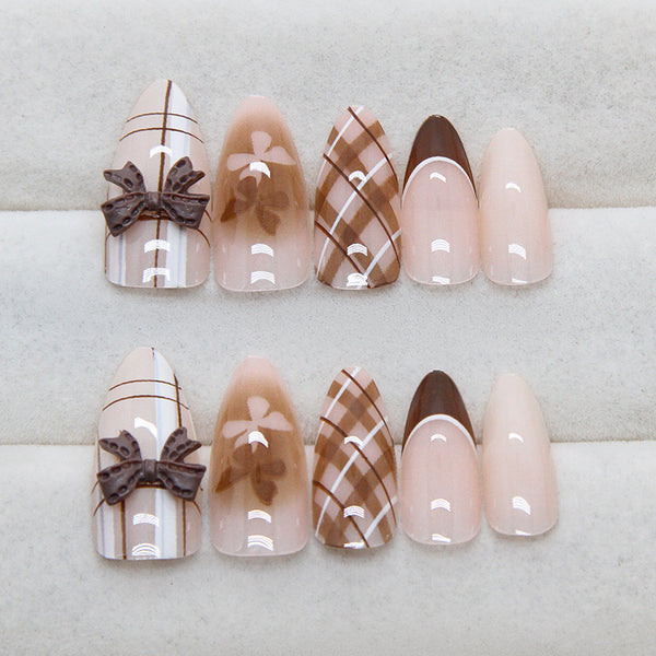 12 Sizes-24 Pcs Press On Nails Z994