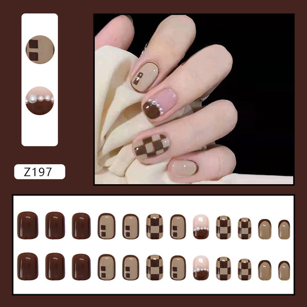 12 Sizes-24 Pcs Press On Nails Z197