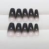 12 Sizes-24 Pcs Press On Nails R906
