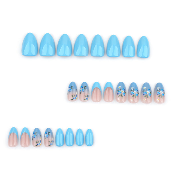 12 Sizes-24 Pcs Press On Nails JP3610