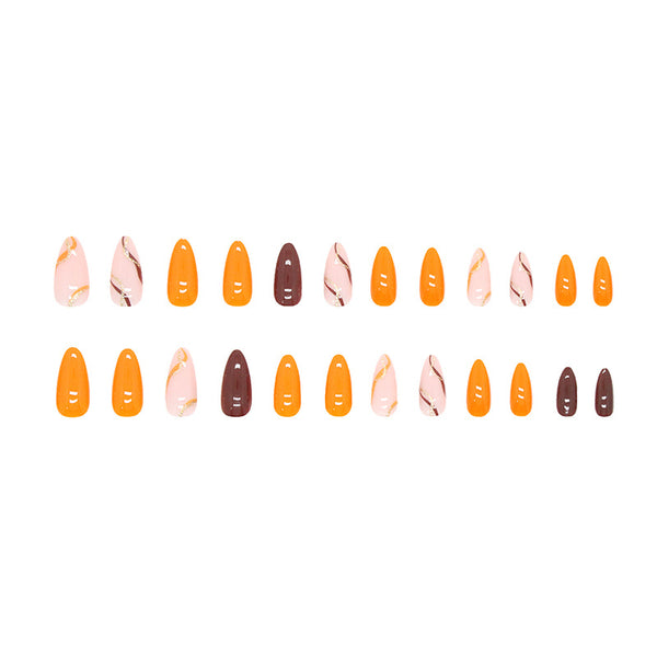 12 Sizes-24 Pcs Press On Nails W256