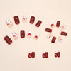 12 Sizes-24 Pcs Press On Nails R703