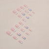 12 Sizes-24 Pcs Press On Nails W651