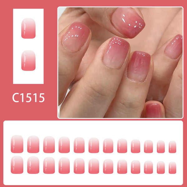12 Sizes-24 Pcs Press On Nails C1515