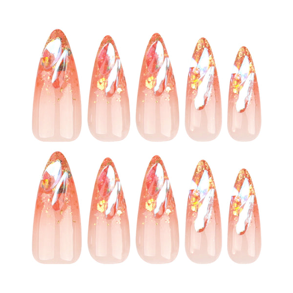 12 Sizes-24 Pcs Press On Nails JP3323