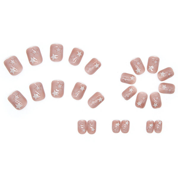 12 Sizes-24 Pcs Press On Nails R493