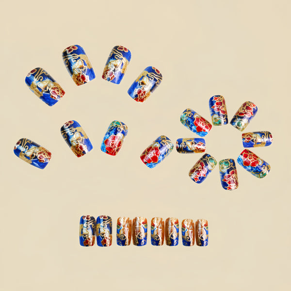 12 Sizes-24 Pcs Press On Nails Y1728