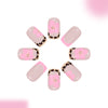 12 Sizes-24 Pcs Press On Nails C1597