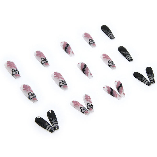 12 Sizes-24 Pcs Press On Nails Z282