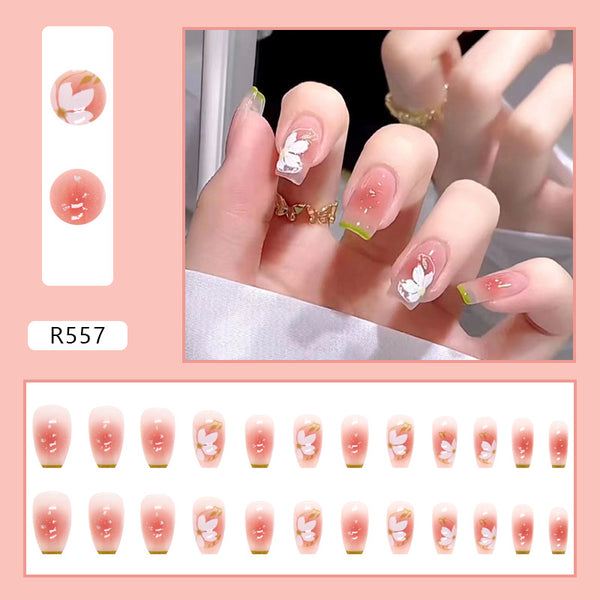 12 Sizes-24 PcsPress On Nails R557