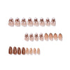 12 Sizes-24 Pcs Press On Nails JP4391