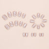 12 Sizes-24 Pcs Press On Nails W2011