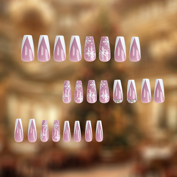 12 Sizes-24 Pcs Press On Nails JP2684