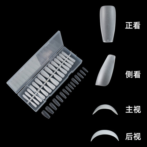300 Pcs Press On Nails short-almond-01