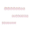 12 Sizes-24 Pcs Press On Nails JP3761