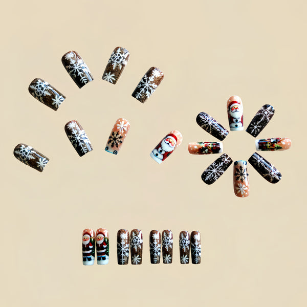 12 Sizes-24 Pcs Press On Nails Y1226